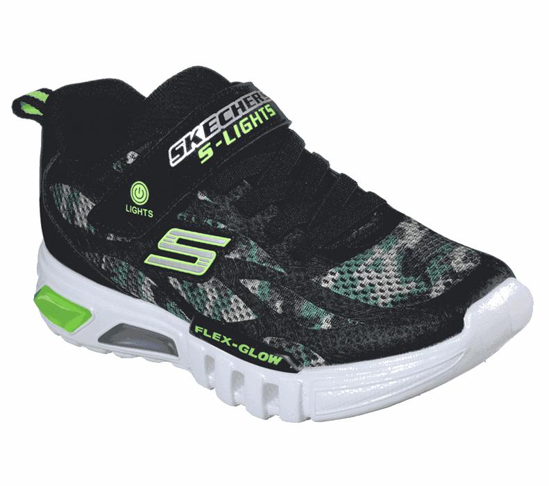 Skechers Pojkar Camo Sneakers - S Lights: Flex-Glow - Rondler - Sverige (WOAKV-9085)